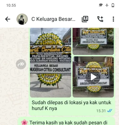 Pengiriman Papan Bunga Duka Ui Depok